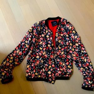 Zara flower bomber jacket